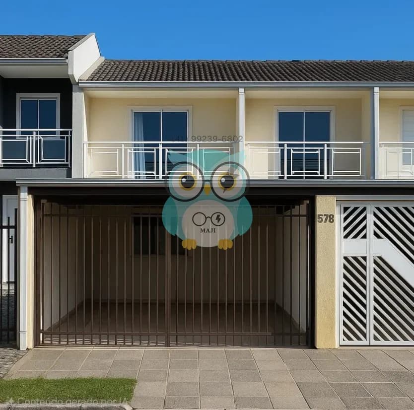 Sobrado à venda em Curitiba-PR na Cidade Industrial: 2 quartos, sala, banheiro, garagem e 80m² de área!