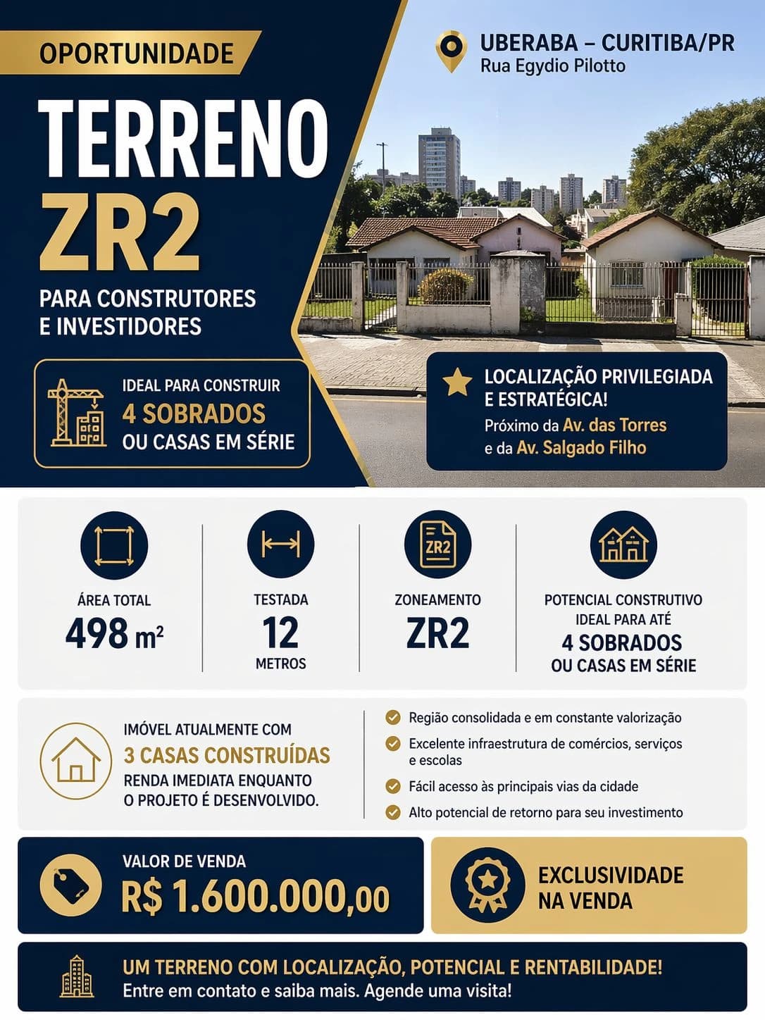 🔥 OPORTUNIDADE IMPERDÍVEL PARA CONSTRUTORES E INVESTIDORES 🔥